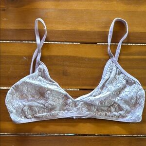 American Apparel Purple Lace Bralette - size L